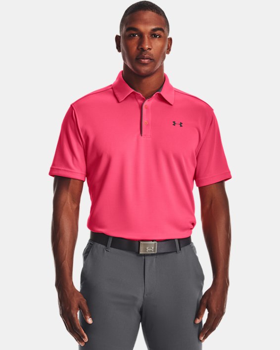 Men's UA Tech™ Polo, Pink, pdpMainDesktop image number 0
